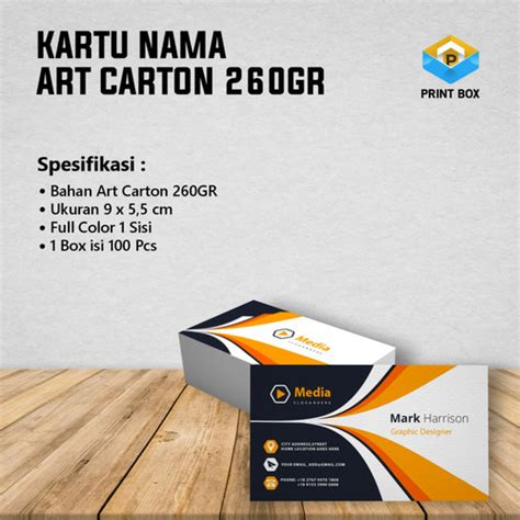 Jual Kartu Nama Ac Cetak Kartu Nama Art Carton Print Name Card