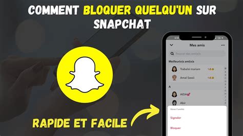 Comment Bloquer Quelqu Un Sur Snapchat Youtube