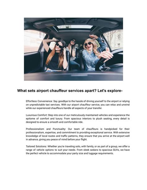 PPT Ultimate Guide To Airport Chauffeur Services Elevate Your Travel