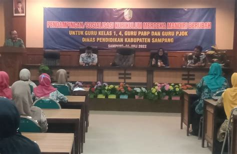 Dinas Pendidikan Kabupaten Sampang Menggelar Pendampingan Sosialisasi