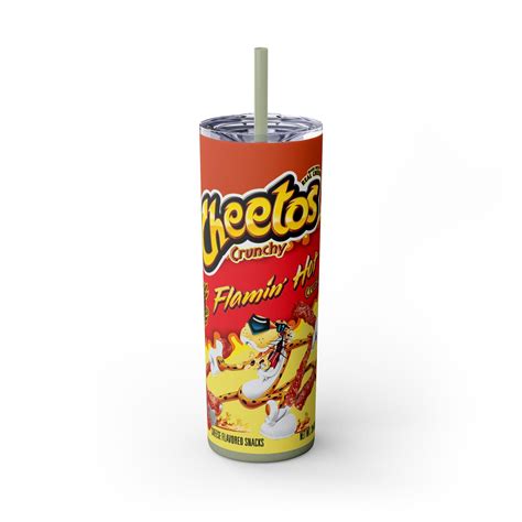 Too Hot To Handle Flamin Hot Cheetos Skinny Tumbler Oz Fun Snack Lover S Drinkware Unique