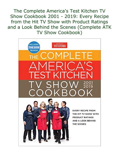 The Complete Americas Test Kitchen Tv Show Cookbook Every