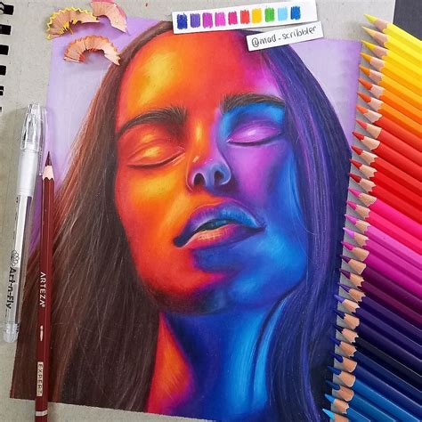 Colored Pencil Painting Portraits Too Important Vlog Navigateur