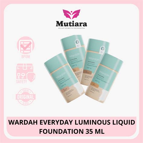 Jual WARDAH EVERYDAY LUMINOUS LIQUID FOUNDATION 35 ML Shopee Indonesia