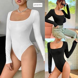 NINA BODYSUIT Longsleeves Knitted Bikini Shopee Philippines