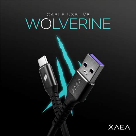 CABLE USB MOD94 WOLVERINE XAEA V8 4 4 NEGRO Imponik San Luis