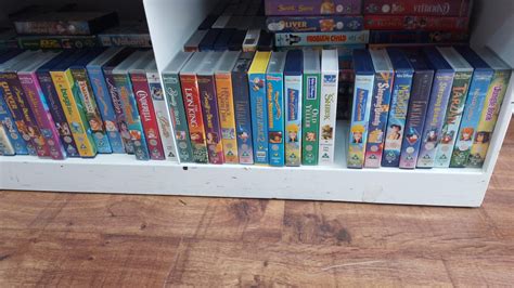 A lot of Disney VHS in a charity store in Stoke on Trent. I had to ...