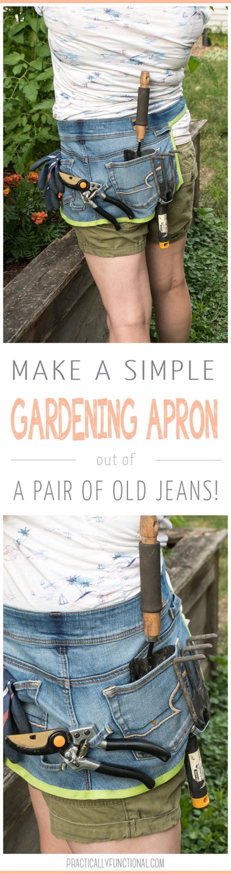 DIY Gardening Apron From Old Jeans – Practically Functional