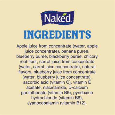 Naked Juice Blue Machine Flavored 100 Juice Smoothie Blend 15 2 Fl Oz