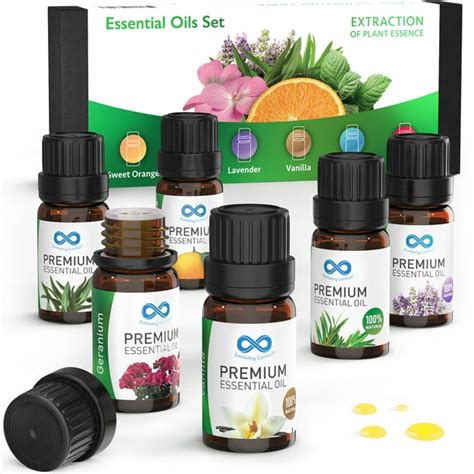 Everlasting Comfort Essential Oils Set 100 All Natural Aromatherapy