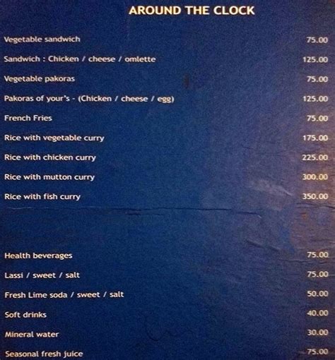 Menu at Elite Restaurant, Chennai, No.283