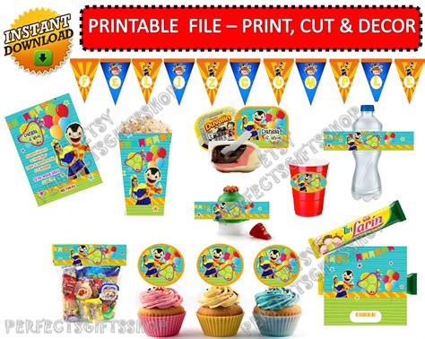 Bely Y Beto Digital Printable Birthday Party Kit Party Supplies Party