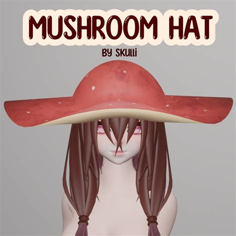 Low Poly Floppy Mushroom Hat Vrchat