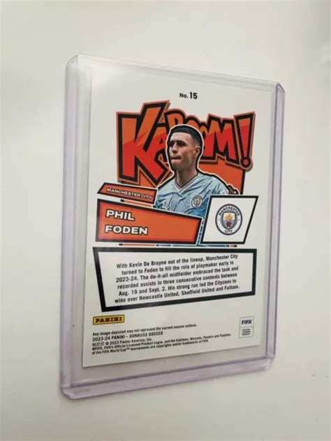 Panini Donruss Fifa Football Phil Foden Kaboom Man City Eur