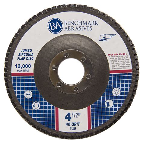 5 Pack 4 5 X 7 8 Jumbo 40 Grit Zirconia Flap Disc Grinding Wheels T29