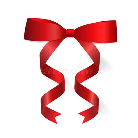 Shiny Red Ribbon Vector Illustration Stock Vector Illustration Of Template T 85461664