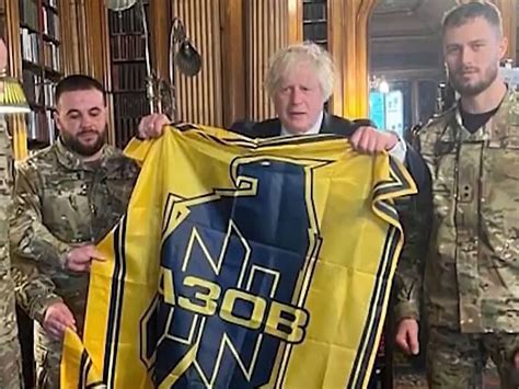 Johnson Welcomes Ukraine Neo Nazi Azov Brigade To Parliament