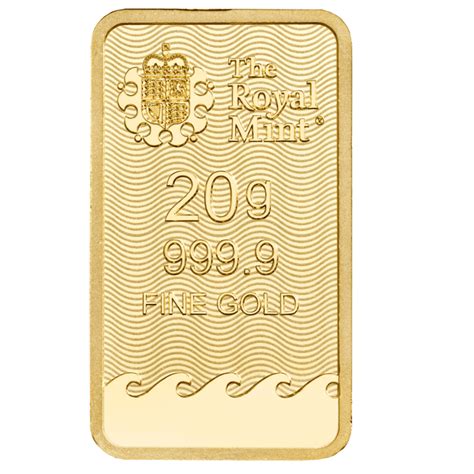 Sztabka 20 g Złota The Royal Mint Britannia Smocza Mennica