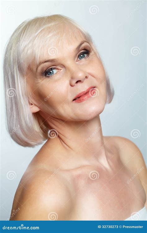 Nude Senior Lady Stock Image Image Of Attractive Artistic