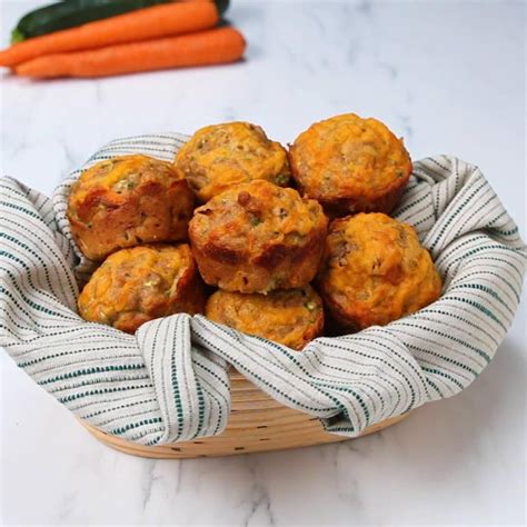 Zucchini Cheddar Muffins Recipe by Tasty