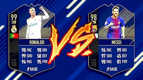 RONALDO TOTY VS MESSI TOTY Fifa 18 Ultimate Team YouTube