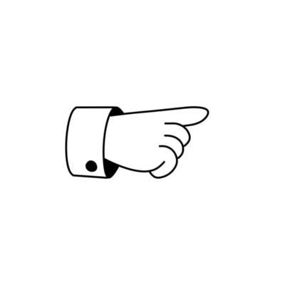 Cartoon Pointing Finger Vector Art, Icons, and Graphics for Free Download