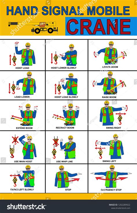 Crane Hand Signals: Over 47 Royalty-Free Licensable Stock Vectors ...