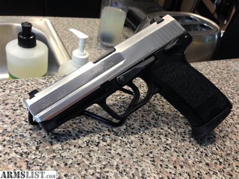 ARMSLIST For Sale HK USP 45 Two Tone Stainless 2 Mags Safety Heckler