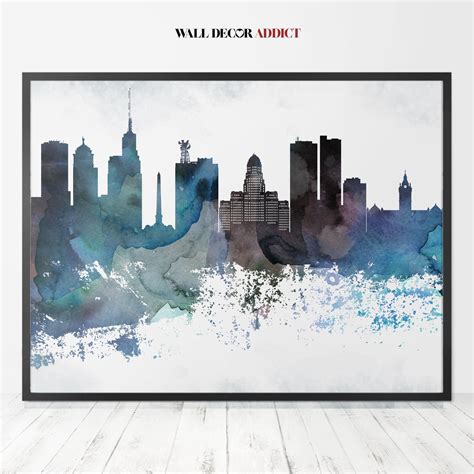 Buffalo Print Buffalo Skyline Poster Buffalo Wall Art Home - Etsy