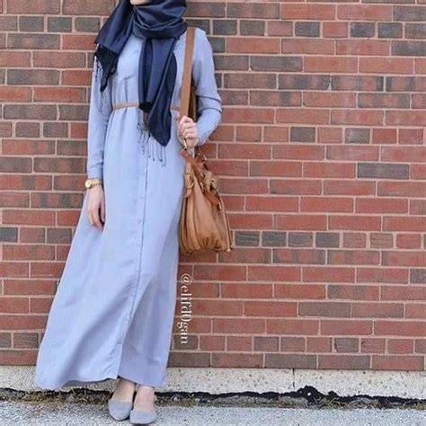 Pinterest Eighthhorcruxx Powder Blue Button Up Abaya Paired With Tan