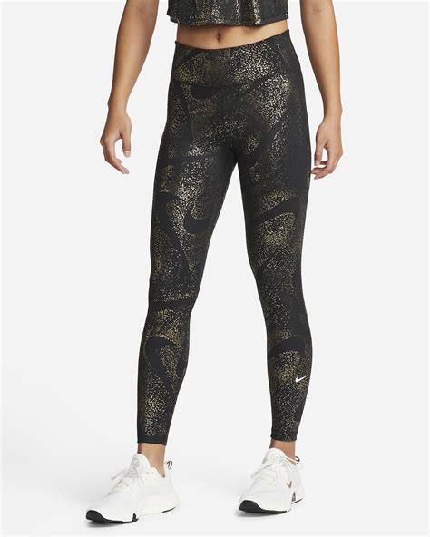 Nike One Womens Mid Rise Printed Leggings Nike My