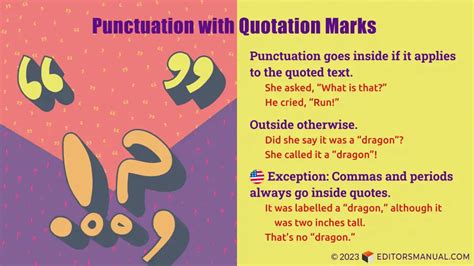 Does Punctuation Go Inside Quotation Marks The Editors Manual