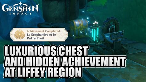 Luxurious Chest And Hidden Achievement At Liffey Region Genshin Impact