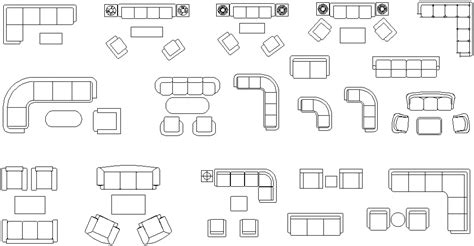 Waiting Area Sofa Cad Block - Sofa Design Ideas