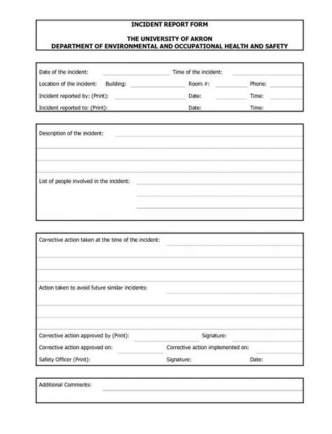 Automobile Accident Report Form Template Elegant Incident With Insurance Incident Report Template