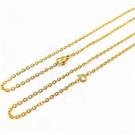 316L Stainless Steel Chain Necklace Link Chain with Lobster Clasps ...