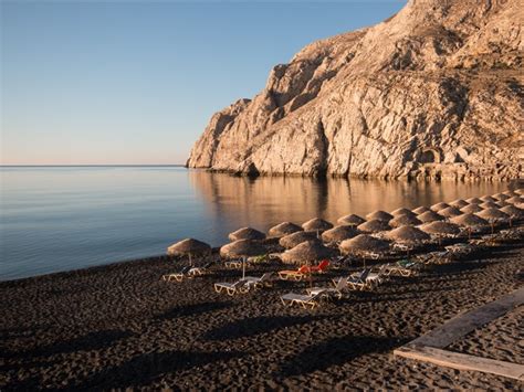 The Black Sand Beach in Santorini - Santorini View