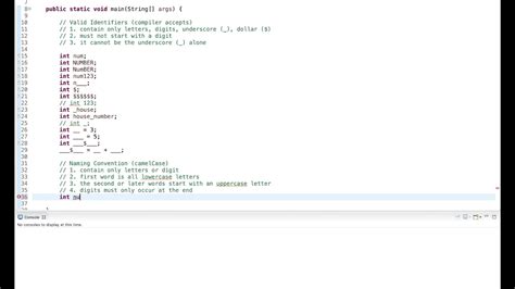 Java Tutorial Naming Convention CamelCase YouTube