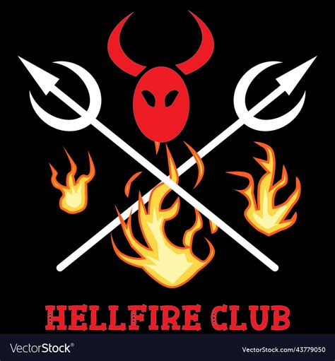 Hellfire club sign Royalty Free Vector Image - VectorStock