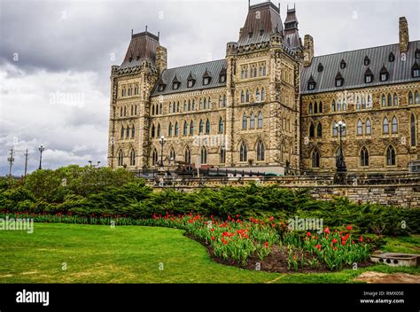 Parliament Buildings in Ottawa, Canada. The historic, neo-Gothic ...