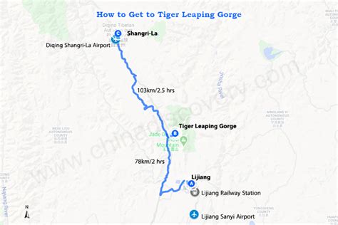 Tiger Leaping Gorge Hiking Map Trekking Route And Tips