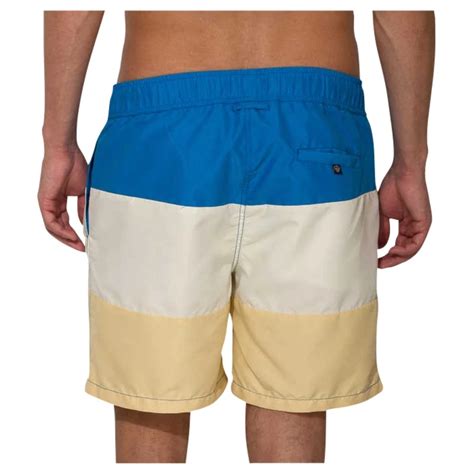 Time Out Mens Three Stripe Swim Shorts Pure Marina Almond Sportpur