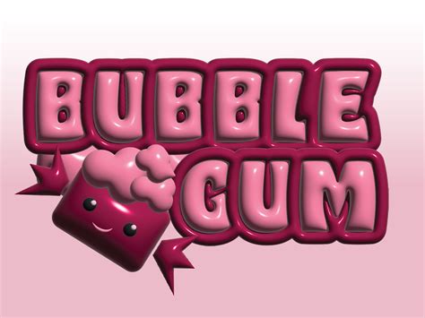 Bubble Gum Logo Design by Evelina on Dribbble