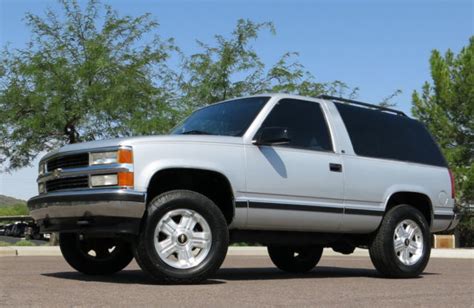 No Reserve 95 Chevy Tahoe 2 Door 4x4 One Arizona Owner Beautiful Condition