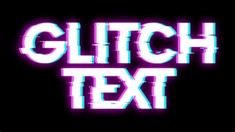 Canva Con Efecto Glitch Generador De Efectos De Texto