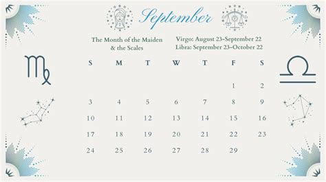 2023 Zodiac Calendar Printable PDF Digital Download - Etsy