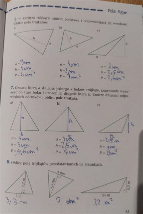 Zad Str Kl Oznacz Liter A D Ugo Jednego Z Bok W Tr Jk Ta