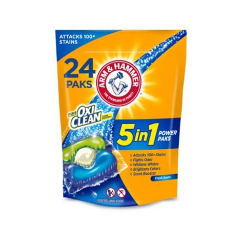 Arm Hammer Plus Oxiclean In Power Paks Count Pack Of