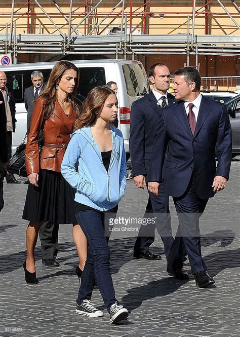 King Abdullah II Of Jordan Queen Rania Of Jordan And Princess Iman