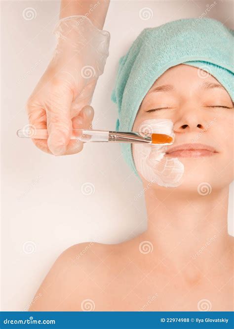 Woman At Spa Procedures Stock Photo Image Of Healthy